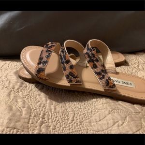 Steve Madden leopard print sandals
